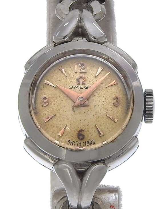 OMEGA Antique Cal.244 Watches IvoryDial Stainless Steel Hand Winding Analo... main image 12